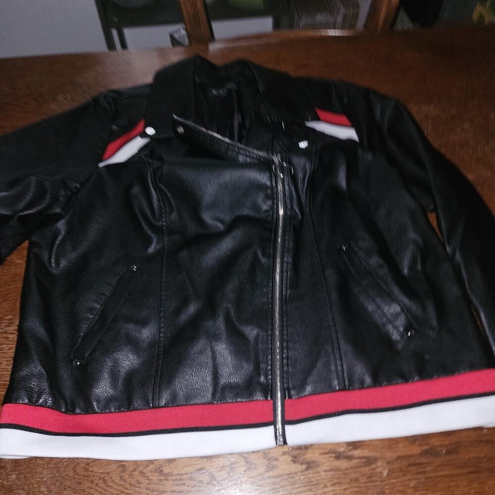 INC INTERNATIONAL CONCEPTS NWT WOMENS LEATHER JACKET COAT. size 1X